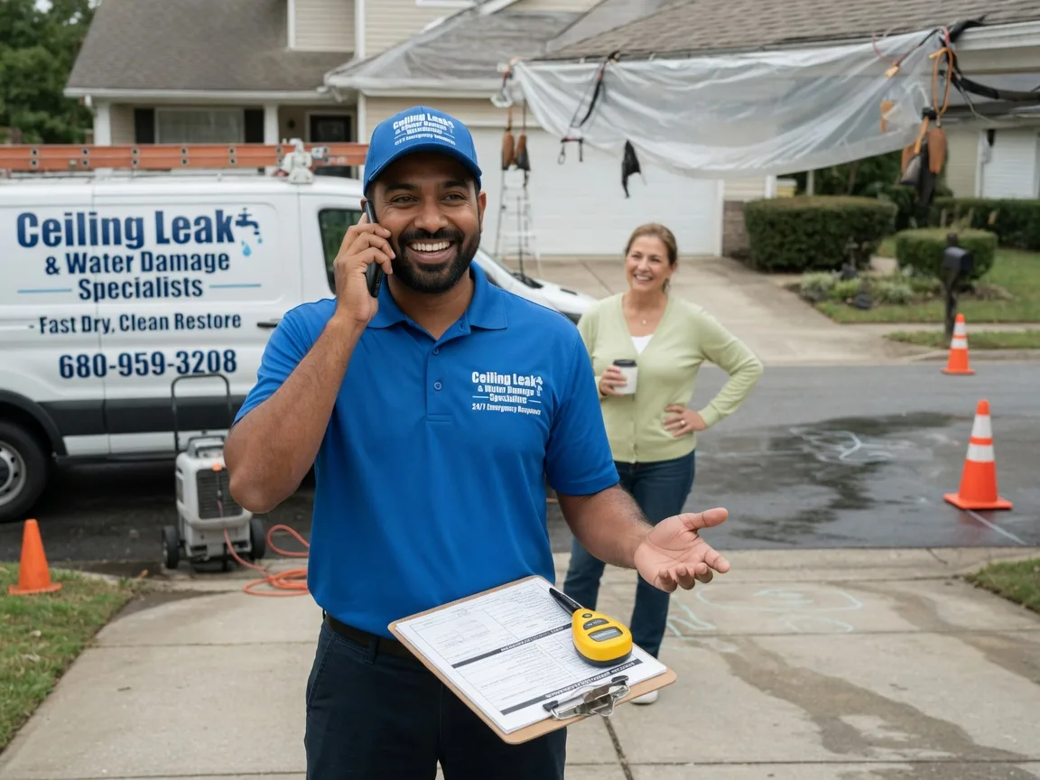 Ceiling Leak Cleanup Celina, TX FAQs